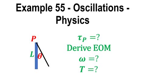 Example 55 - Oscillations - Classical mechanics - Physics
