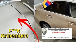 Glendale Armenian Car Vandalized Hate Crime LGBTQ Carved