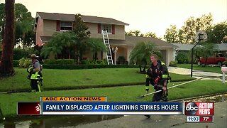 Lightning strike damages Hillsborough County home, fire rescue says
