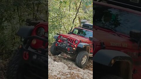 Little Red Rescue! #shorts #jeep #4x4 #jeeplife #jeepin #jeepbadgeofhonor #trail #offroad #jeepJL