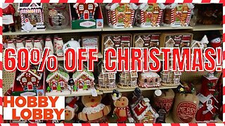 HOBBY LOBBY | 60 % OFF CHRISTMAS | SO MANY NEW ITEMS | CHRISTMAS TREES MARKED DOWN | #hobbylobby