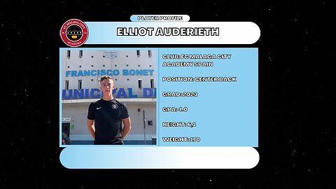Elliot Auderieth (FC Malaga City Academy Spain, 4.0 GPA, Class of 2023) Highlight Video