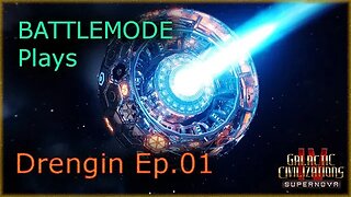 BATTLEMODE Plays | Galactic Civilizations 4: Supernova | Drengin | Ep. 01 - Setup & First Moves