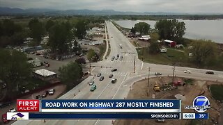 Road work on Highway 287 mostly finished