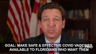 DeSantis speaks about vaccine distribution in Florida