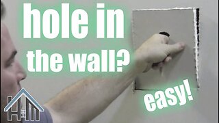 How to repair drywall hole, drywall repair. Easy! Home Mender.