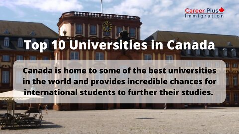 Top 10 Universities in Canada