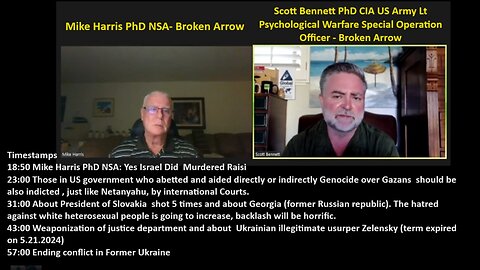 Bennett CIA w/Harris NSA: Jews Did Murder Raisi plus AnalysIs on Iran, Israel, Former Ukraine.