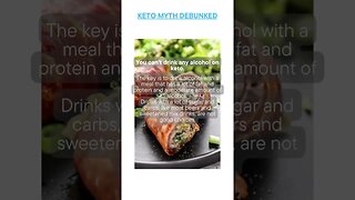 Busted Keto Myth of the Day - You can’t drink any alcohol on keto.