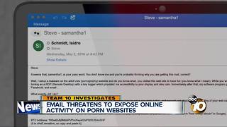 TEAM 10: Email threatens to expose online activity on porn websites