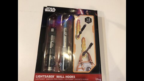 Look At Only Star Wars Lightsaber Wall Hooks Wall Décor Disney ThinkGeek Set of 2