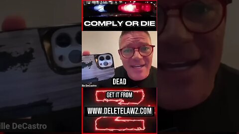 COMPLY OR DIE #deletelawz #firstamendmentaudit