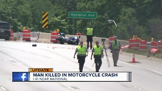 Motorcyclist killed in crash on I-41
