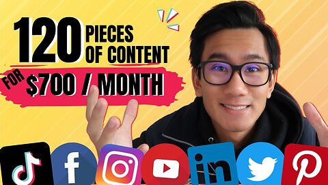 How To Produce 120 Pieces of Content Per Month For Only $700