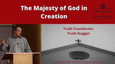 The Majesty of God in Creation (Psalm 8) | Worship, Prayer, Bible Study, Expository Preaching