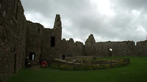 Scotland Day 3. Train ride to Stonehaven and Dunnottar Castle before Storm Babet rolled in.