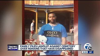 Family files lawsuit against cemetery over remains that have disappeared