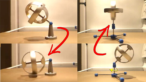 🔬#MESExperiments 1: Gyroscopes Precess Upwards on Low Friction & Rotating Surfaces