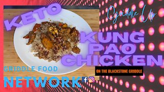 Keto Style Kung Pao Chicken on the Blackstone Griddle | Griddle Food Network