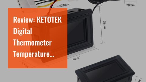 Review: KETOTEK Digital Thermometer Temperature Meter Gauge Waterproof Sensor Probe Aquarium Ca...