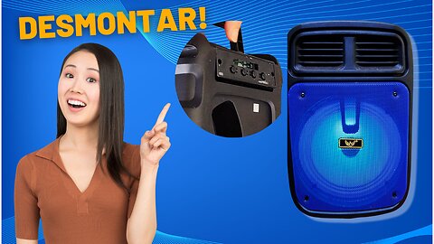 Como desmontar a caixa de som bluetooth Atomex AM 838