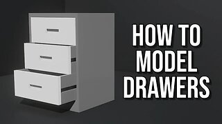 BEGINNERS MUST WATCH! How to MODEL These Simple Drawers - Blender Modelling Tutorial