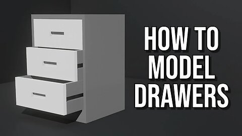 BEGINNERS MUST WATCH! How to MODEL These Simple Drawers - Blender Modelling Tutorial