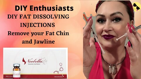 FAT Dissolving Injections 💉Under CHIN and JAWLINE areas! Treatment #1 👌#kybella VLOG #3