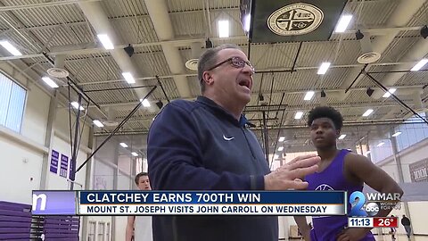 Clatchey earns win No. 700, MSJ visits John Carroll Wednesday