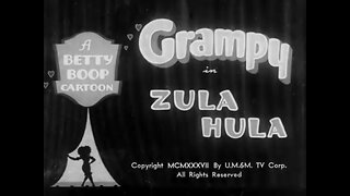 "Zula Hula" (1937 Original Black & White Cartoon)