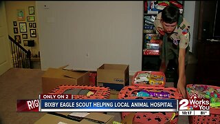 Bixby sophomore uses Eagle Scout project to help local animal hospital