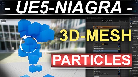 Unreal5 Niagra VFX: 3D Mesh Particles -