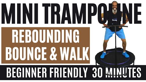 Mini Trampoline Rebounding Walk Bounce Dance