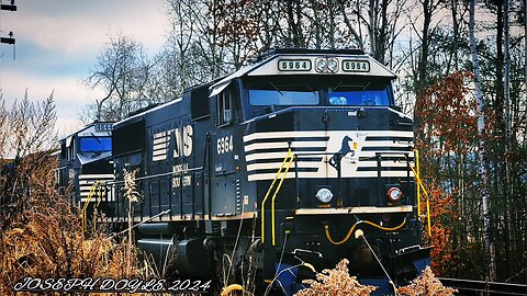 Ns train 11r ducks into the siding in Afton to stop and wait