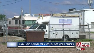 Catalytic converters stolen off work trucks