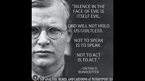 ♻️ Speak kindly to those that have been inculcated by evil...but do not remain silent.