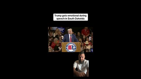 President Trump shares a heartfelt moment while delivering speech in South Dakota! He loves America!
