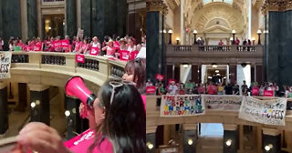 Pro-Abortion Activists Storm Wisconsin Capitol on Same Day as Special Session