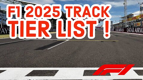 F1 2025 Track Tier List
