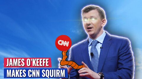 CNN REPORTER SQUIRMS LIKE A WORM WHEN CONFRONTED BY JAMES OKEEFE
