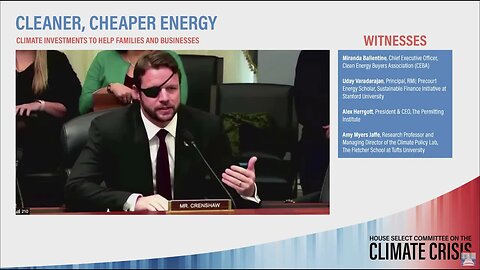 Select Committee on Climate Hearing: Cleaner, Cheaper Energy