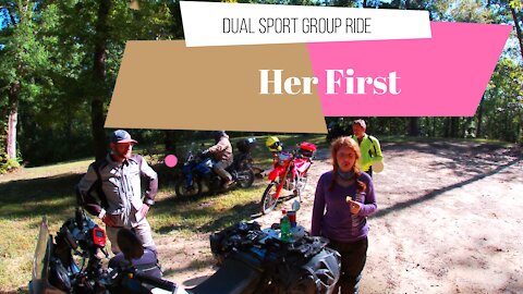 Her First Dual Sport Group Ride