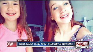 Teen's family talks about recovery after crash