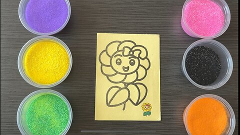 Satisfying Flower Sand Painting | Dress up Dream