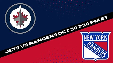 Rangers vs Jets Prediction, Pick and Odds | NHL Hockey Pick for 10/30