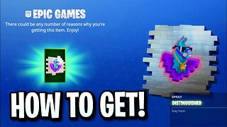*NEW* HOW TO GET "DISTINGUISHED SPRAY" IN FORTNITE! (NEW FORTNITE GAMESCON FREE DISTINGUISHED SPRAY)