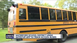 Waterford School District using Safestop app to track school buses
