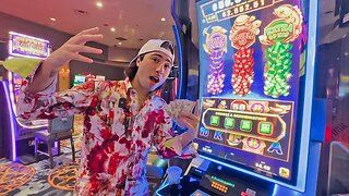 I Hit A TRIPLE BONUS FEATURE On A Las Vegas High Limit Slot Machine!