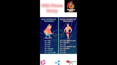 🔥Bad workout program v/s good workout program🔥#fitness🔥#wildfitnessgroup🔥#shorts🔥