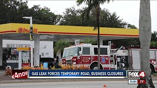 Gas leak shutdown roads and businesses in Fort Myers